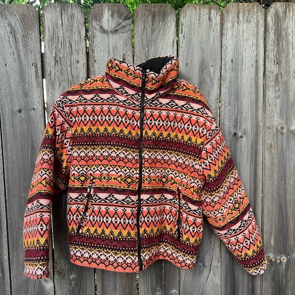 Free People Multicolor Patterned Jacket - image 1